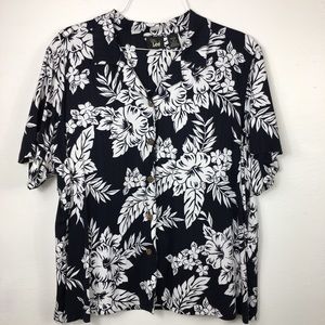 Ms Lee vintage button down floral 2X